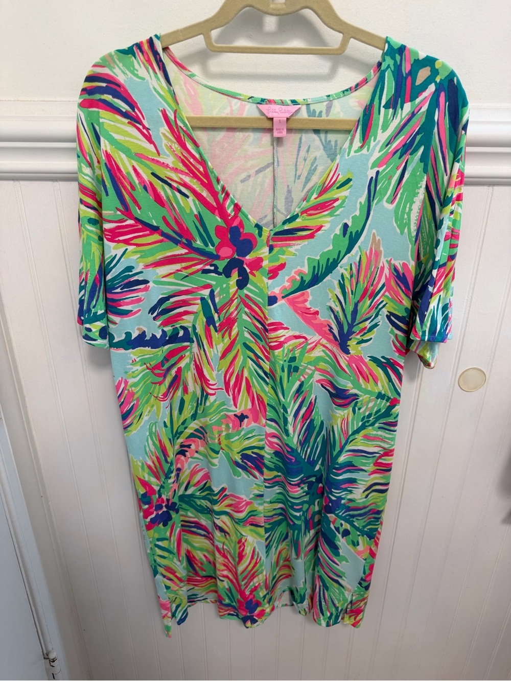 Lilly Pulitzer Multicolor Tropical Shift Dress - Pink, Green, Blue